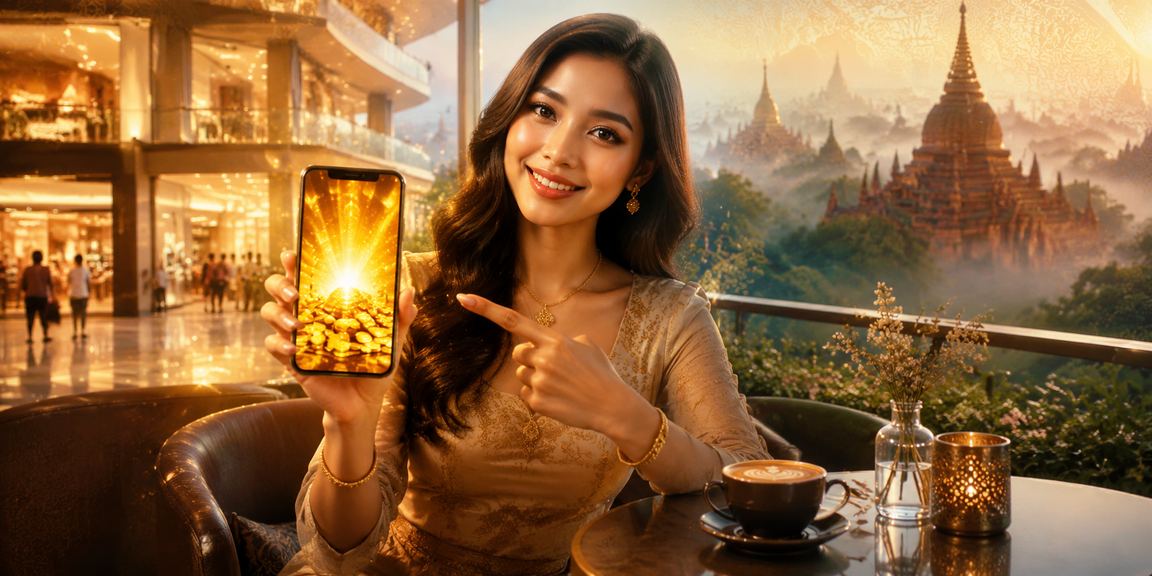 ပုဂံရွှေတိဂုံဘုရားနှင့် ကာစီနိုအက်ပ်ကို အသုံးပြုနေသူ